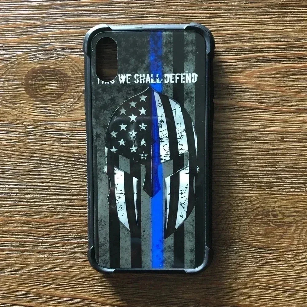 IPHONE X/XS CASE - blue line defender